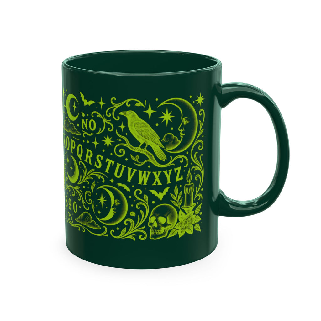 Ouija Board Ceramic Mug — Mystic Planchette Coffee Cup
