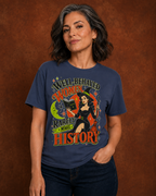 Well Behaved Women Rarely Make History T-shirt | Vintage Witch Illustration