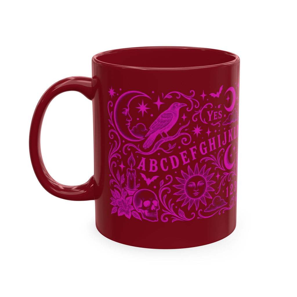 Ouija Board Ceramic Mug — Mystic Planchette Coffee Cup