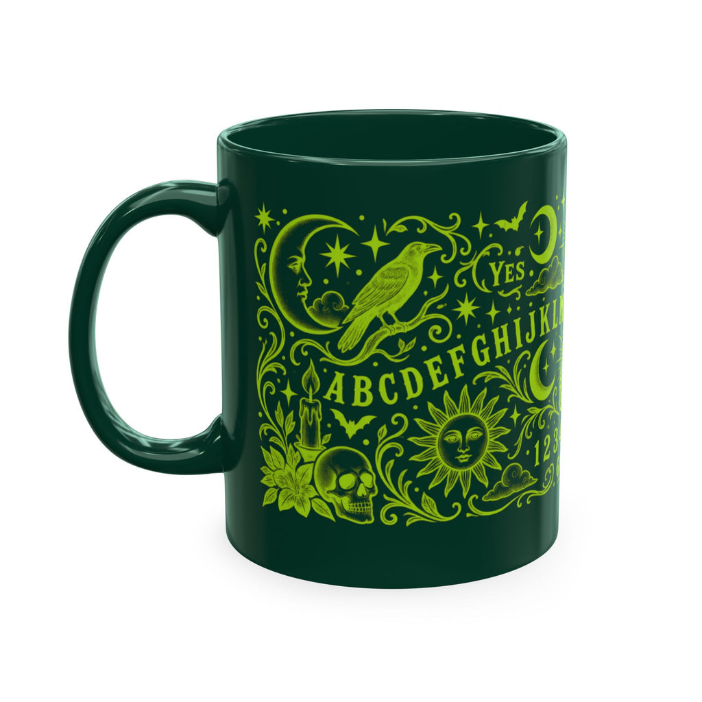 Ouija Board Ceramic Mug — Mystic Planchette Coffee Cup