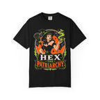 Hex the Patriarchy Witch T-Shirt | Feminist Retro Witch Graphic Tee