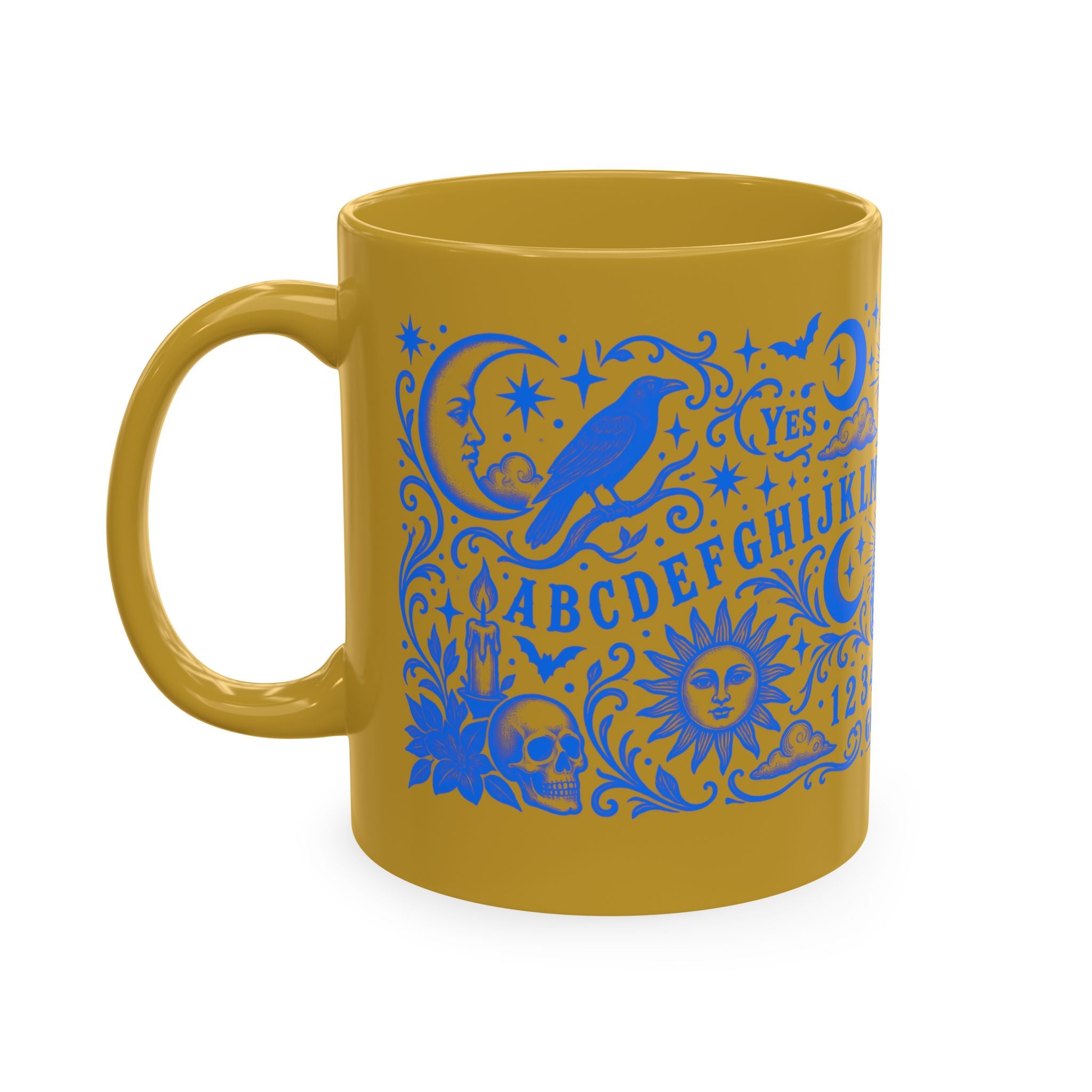 Ouija Board Ceramic Mug — Mystic Planchette Coffee Cup