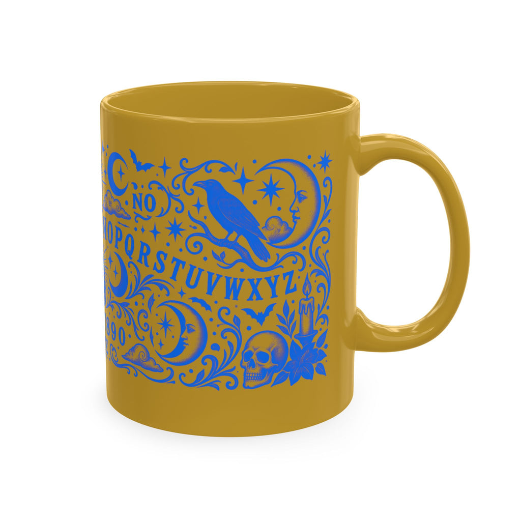Ouija Board Ceramic Mug — Mystic Planchette Coffee Cup