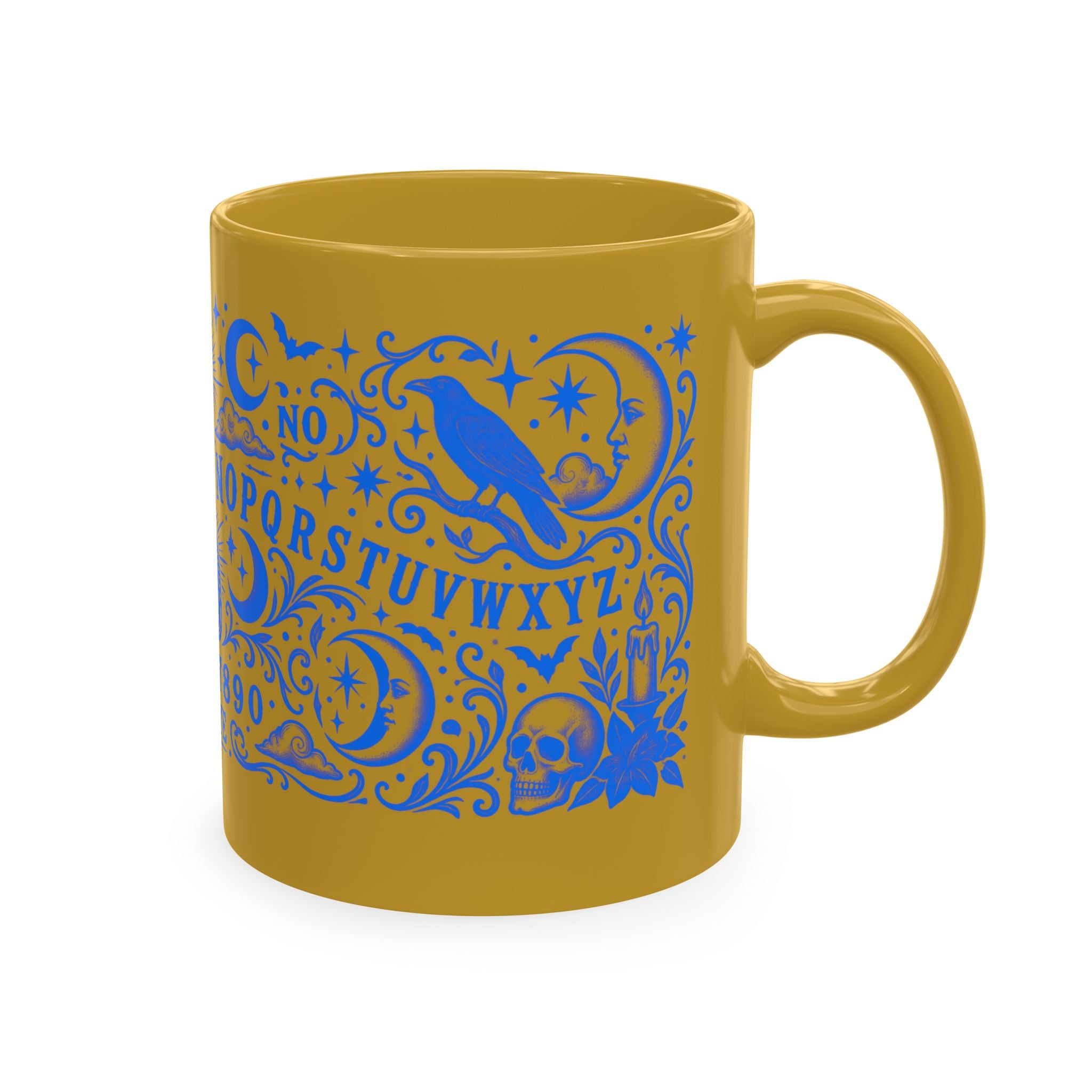 Ouija Board Ceramic Mug — Mystic Planchette Coffee Cup
