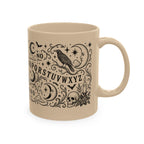 Ouija Board Ceramic Mug — Mystic Planchette Coffee Cup