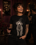 Personalized Pet Witch T-Shirt, Custom Familiar Portrait, Comfort Colors 1717