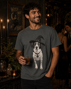 Personalized Pet Witch T-Shirt, Custom Familiar Portrait, Comfort Colors 1717