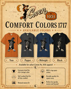 Personalized Pet Witch T-Shirt, Custom Familiar Portrait, Comfort Colors 1717