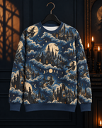Witching Nightscape Sweatshirt — Moonlit City All-Over Print