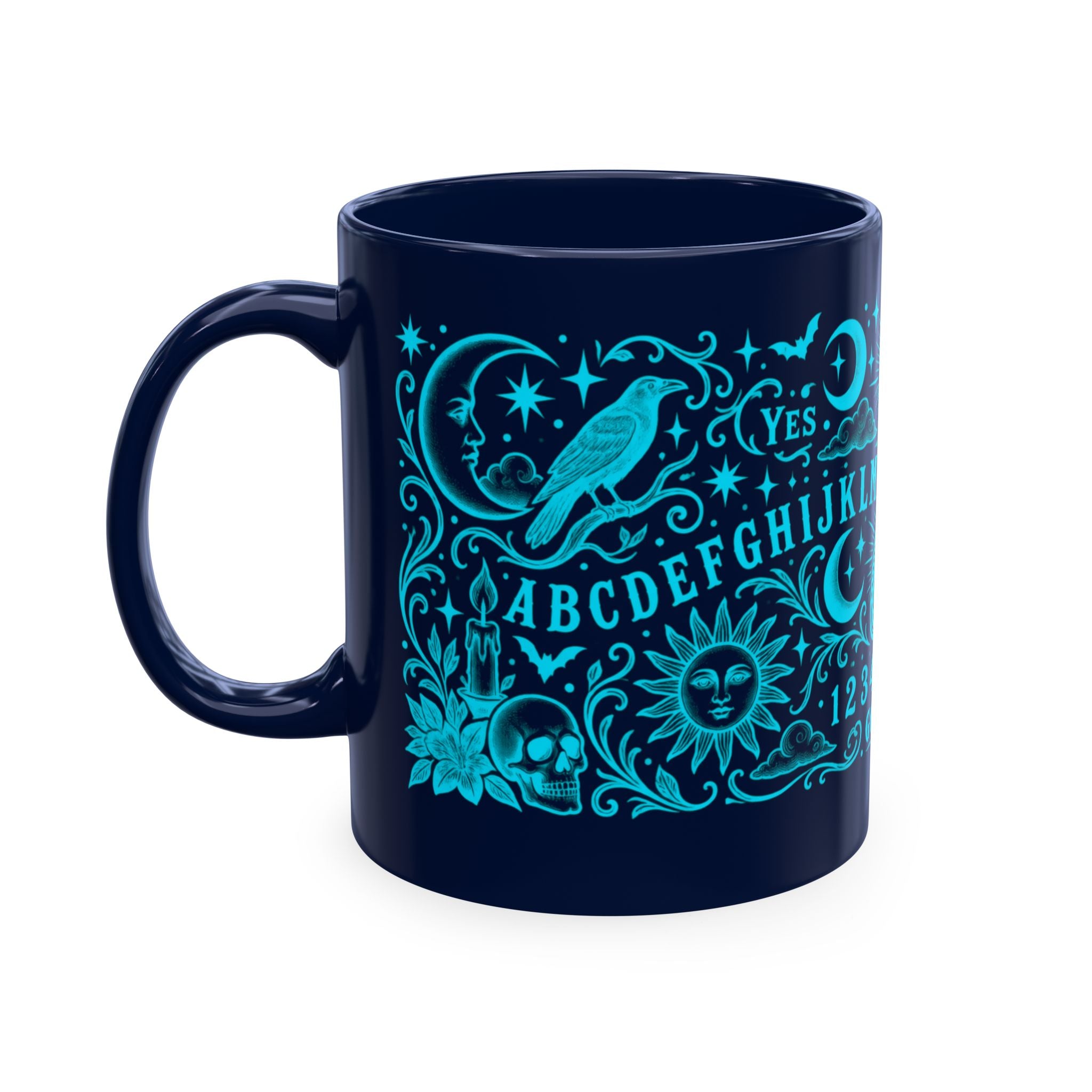 Ouija Board Ceramic Mug — Mystic Planchette Coffee Cup