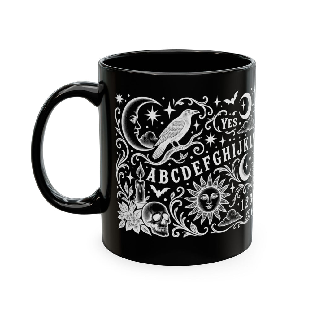 Ouija Board Ceramic Mug — Mystic Planchette Coffee Cup