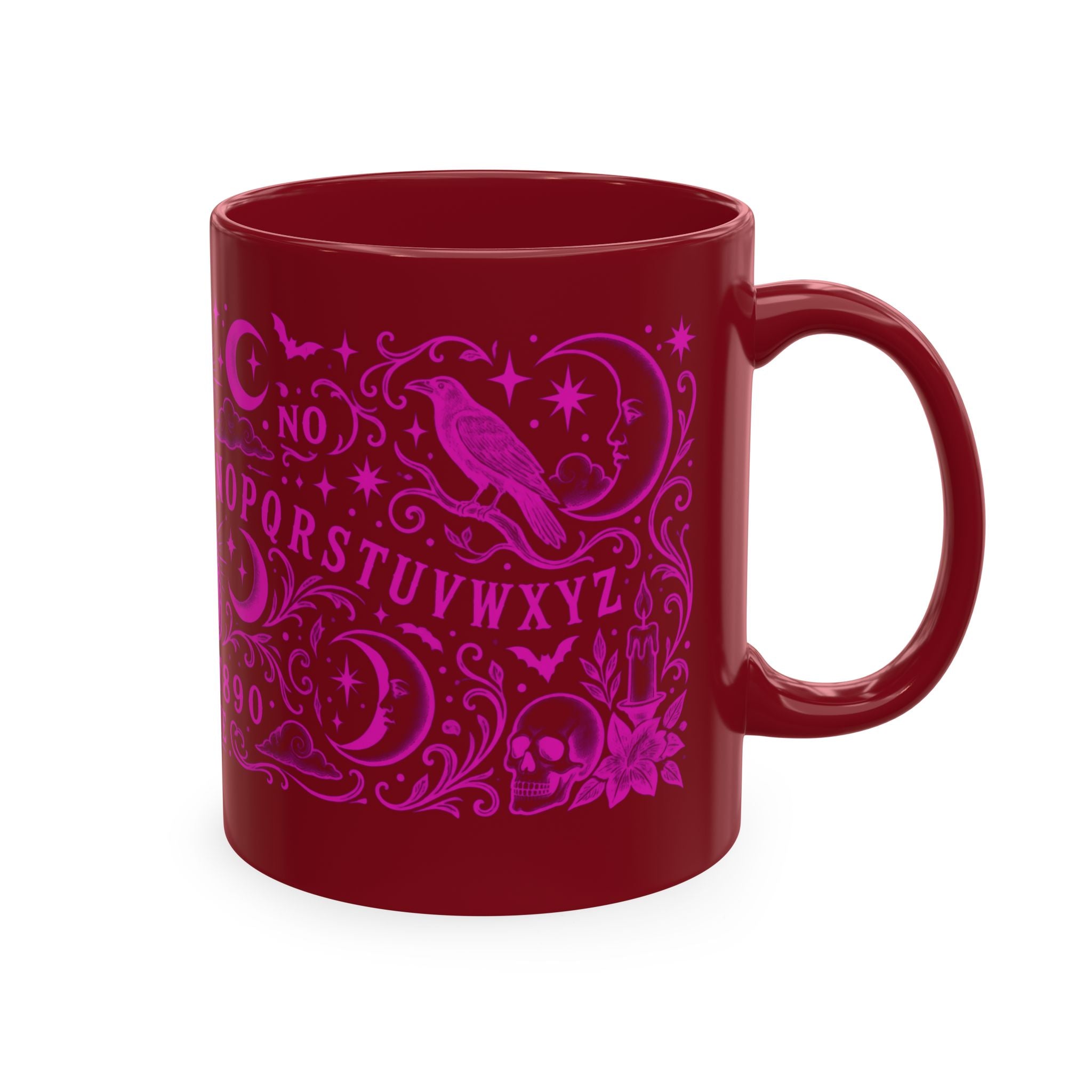 Ouija Board Ceramic Mug — Mystic Planchette Coffee Cup