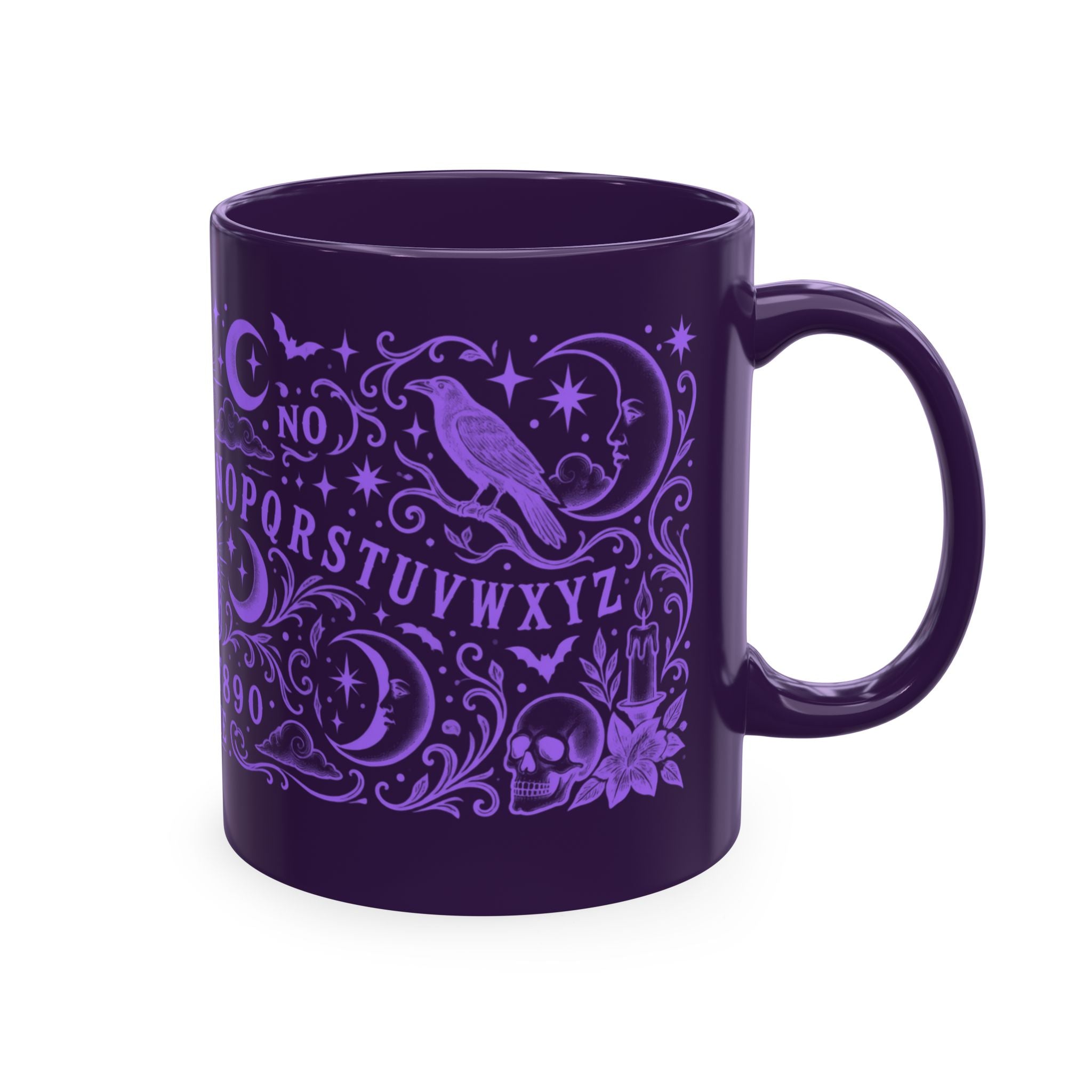 Ouija Board Ceramic Mug — Mystic Planchette Coffee Cup