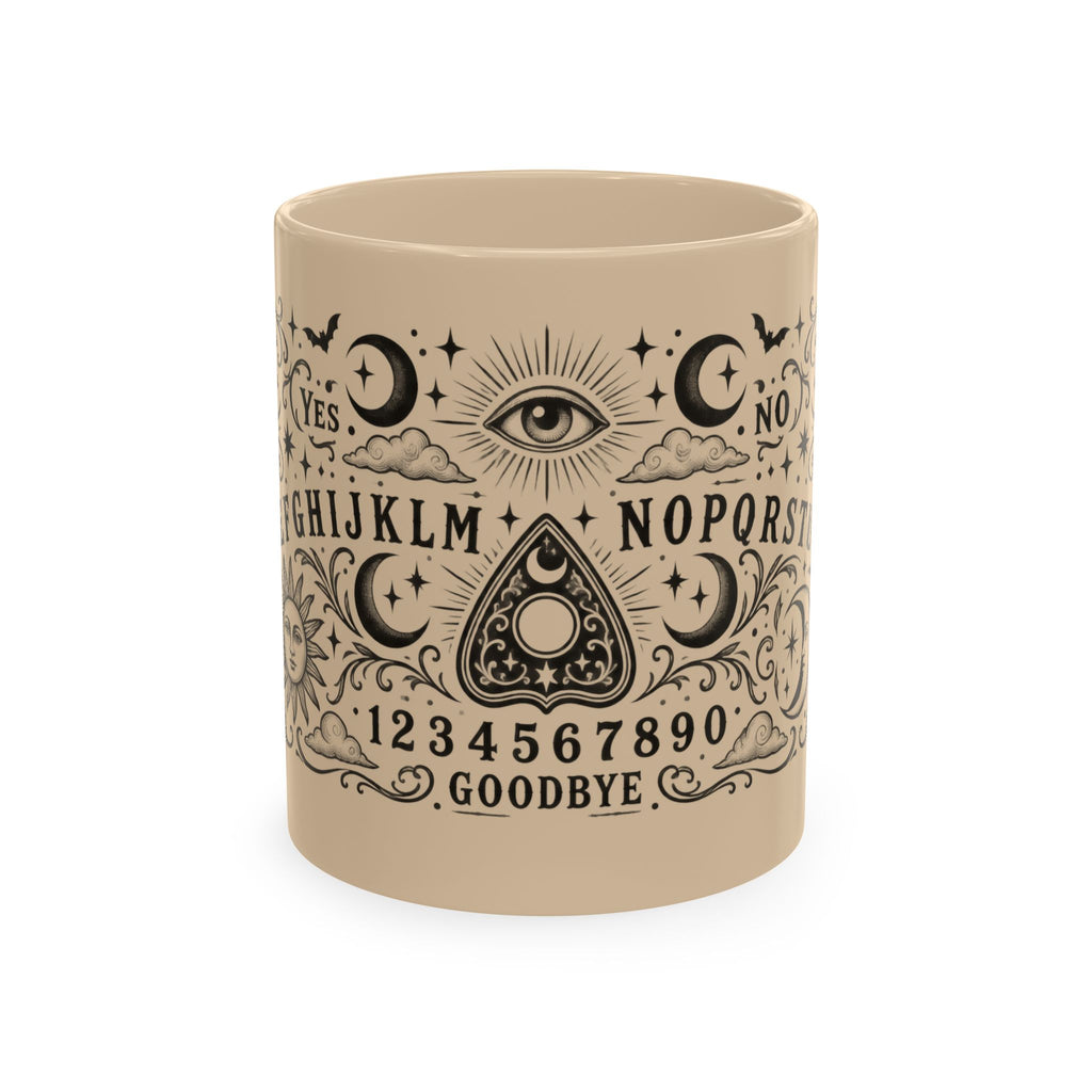 Ouija Board Ceramic Mug — Mystic Planchette Coffee Cup
