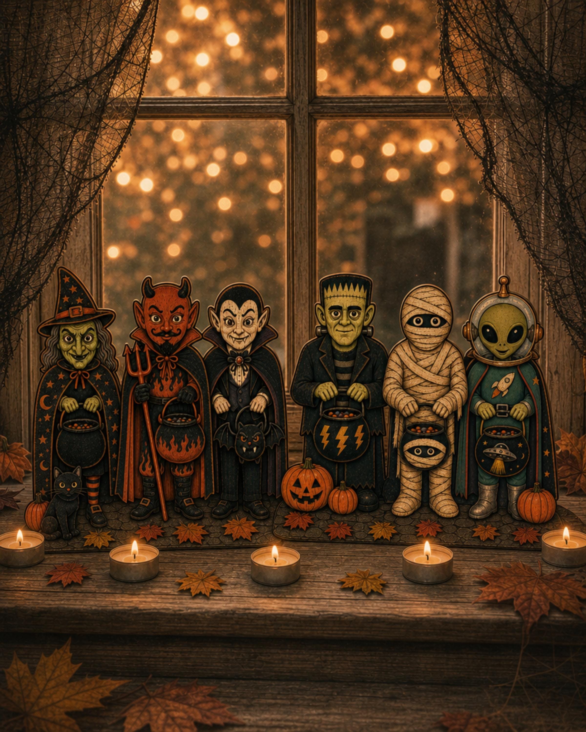 Haunted House Wood Standee