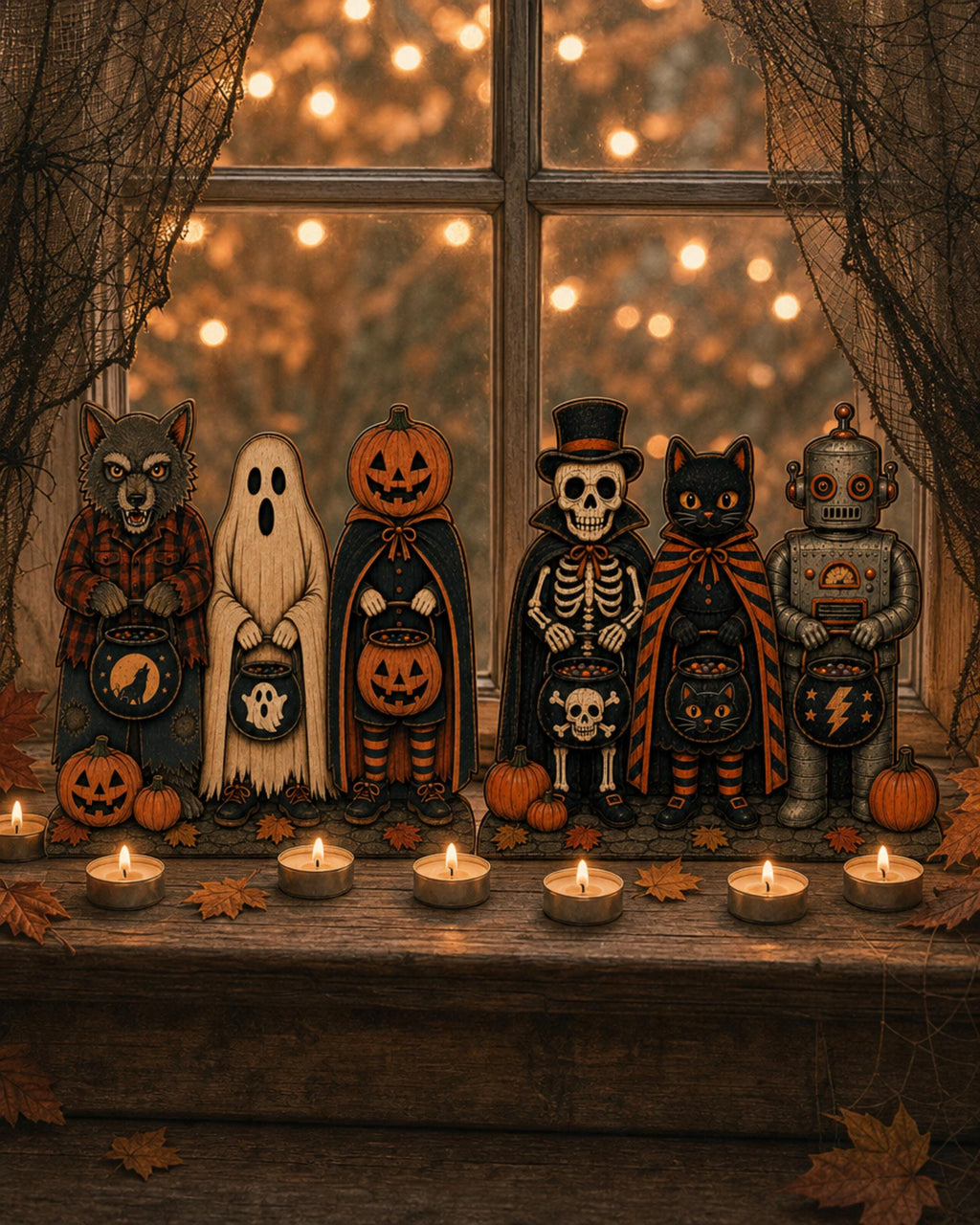 Haunted House Wood Standee
