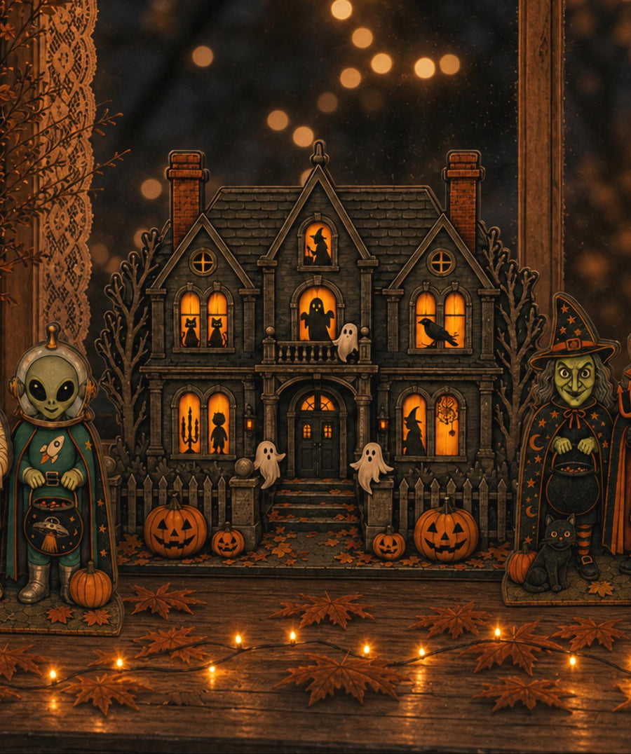 Haunted House Wood Standee