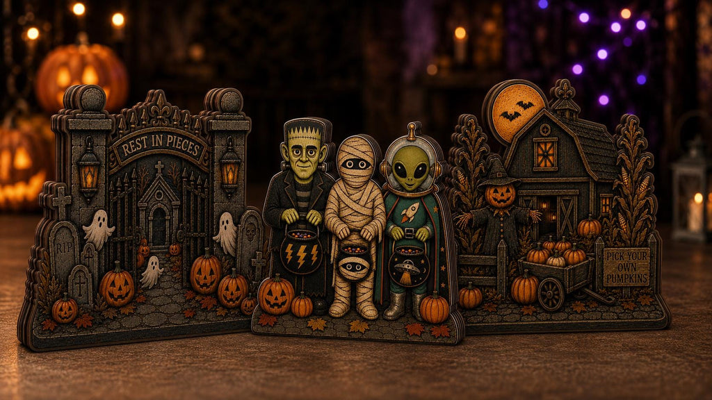 Haunted House Wood Standee
