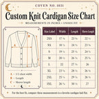 Blood Moon Custom Monogram Cardigan