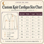 Moonlit Tide Custom Monogram Cardigan