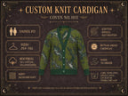 Blood Moon Custom Monogram Cardigan