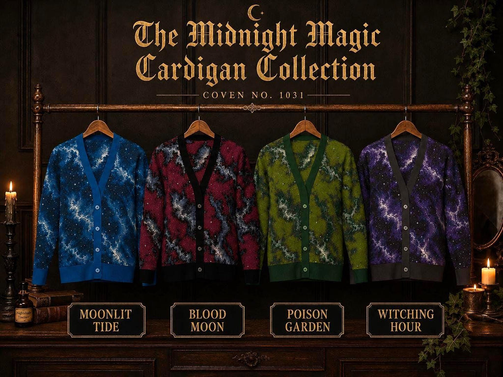 Blood Moon Custom Monogram Cardigan