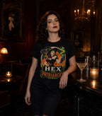 Hex the Patriarchy Witch T-Shirt | Feminist Retro Witch Graphic Tee