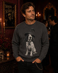 Custom Pet in Witch Hat Sweatshirt | Halloween Dog Crewneck