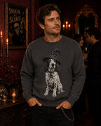 Custom Pet in Witch Hat Sweatshirt | Halloween Dog Crewneck